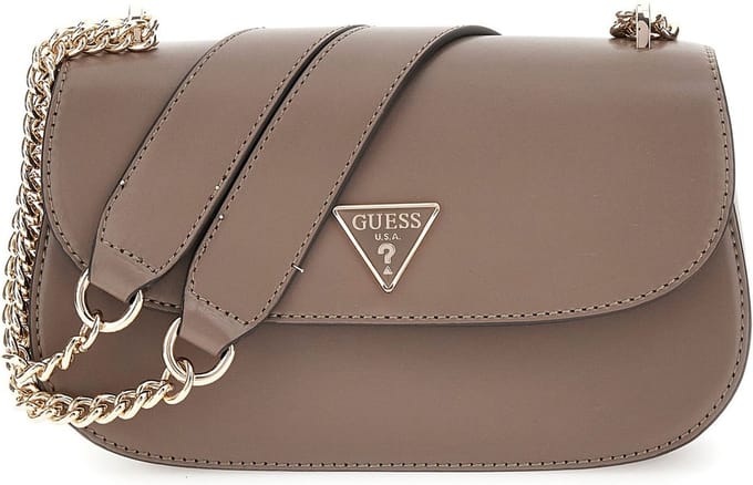 GUESS Schoudertas Daryna Convertible Xbody Flap Dark Taupe