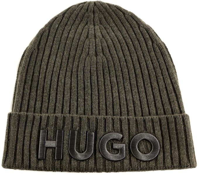HUGO muts Beanie Medium Grey 2 Taupe