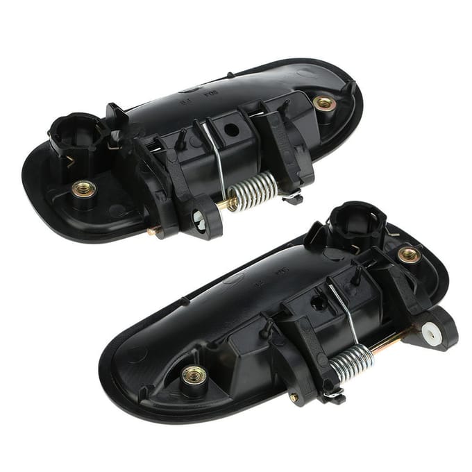 1 paire de poignées de porte extérieures avant gauche + droite pour Honda Civic 1996 – 2000 black