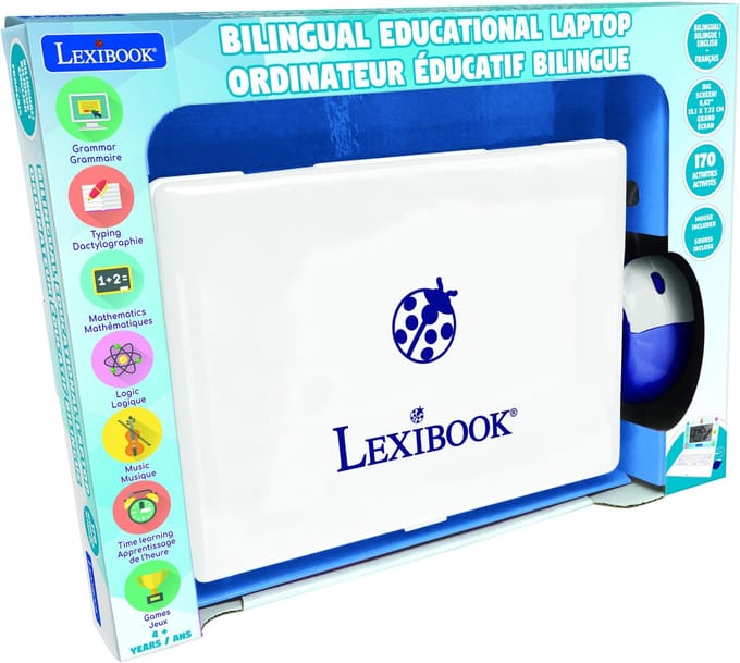 Ordinateur portable 6.7” éducatif bilingue anglais et français