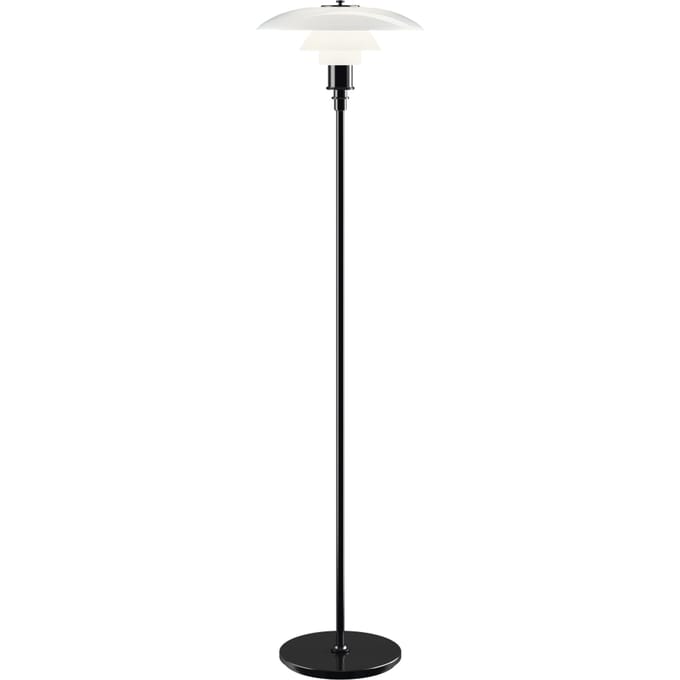 Louis Poulsen - PH 3½-2½ vloerlamp - zwart gemetalliseerd - wit