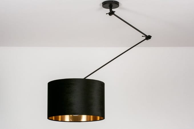 Lumidora Hanglamp 30922 - CHARLOTTE - E27 - Zwart - Metaal - ⌀ 40 cm