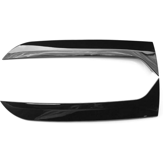 2 stuks Achterruit Zijspoiler Canard Splitter Trim zwart