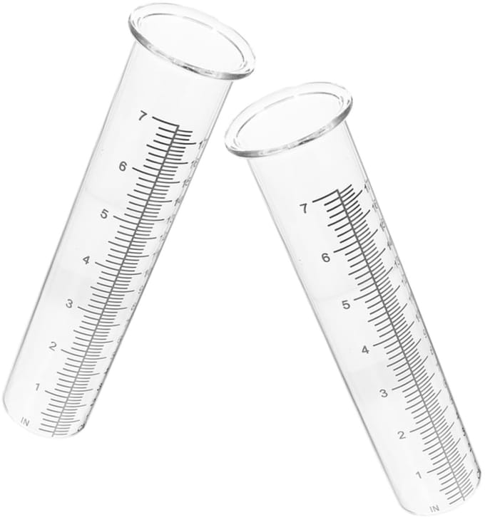 Regenmeter Buis - Watermeter Tuin - Weer Meten - Vorstbestendig Glas - 21 cm Lengte - Transparant
