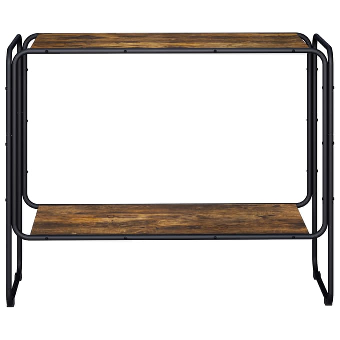vidaXL - Dressoir - Gerookt - eiken - 93.5 - x - 38 - x - 75 - cm - Bewerkt - hout