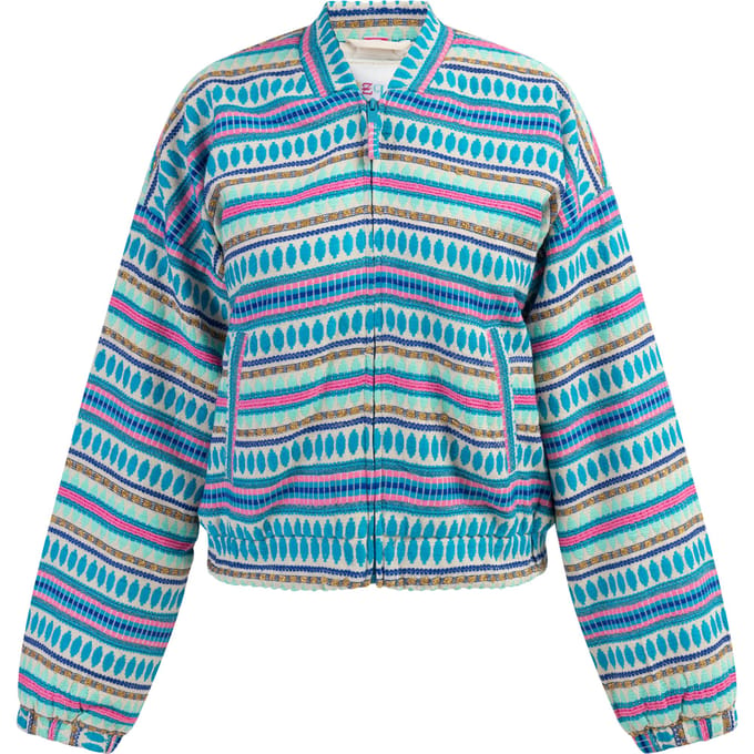 IZIA bomberjack Dames Veelkleurig blauw