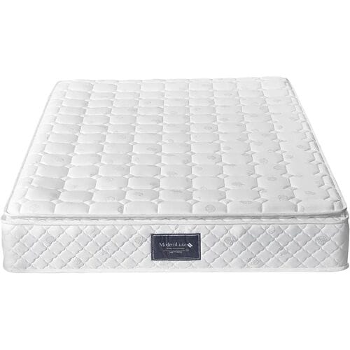 ModernLuxe Binnenveringsmatras 160x200 cm schuimdikte 25 cm - hardheid H3 - gewatteerde microvezelhoes - Wit