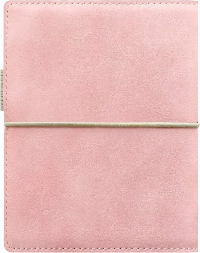 Pocket Organizer - Soft Planner - Dagelijkse Planning - Wrap Around Sluiting - 81 x 120 mm - Lichtroze