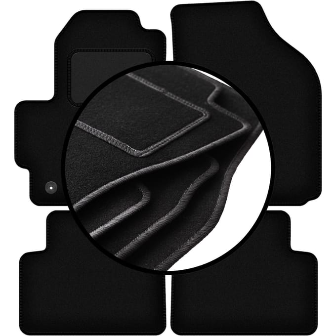 Complete set veloursmatten voor: Daewoo Matiz hatchback (1997-2007)
