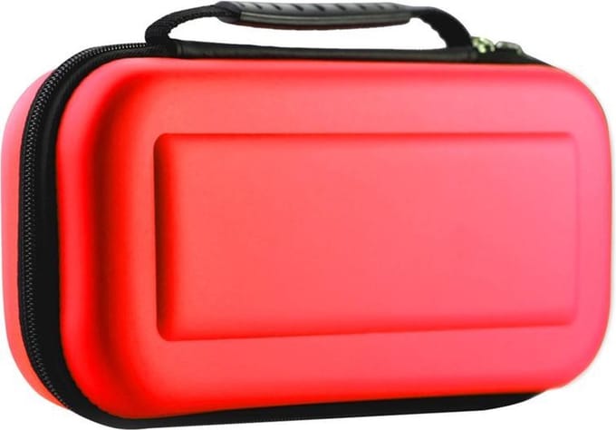 Aerocase Etui Hoes geschikt voor Nintendo Switch - Switch OLED Rood