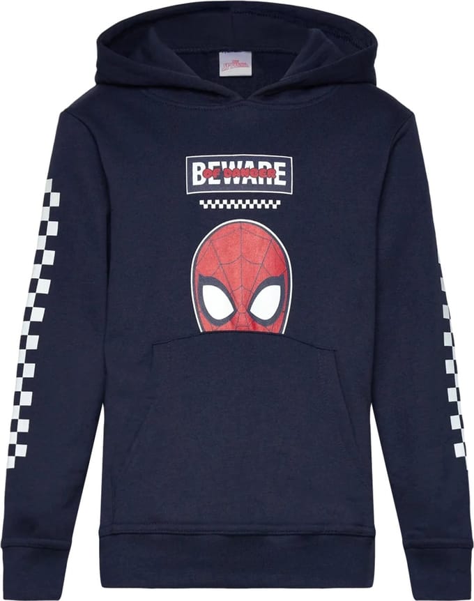 Marvel Spiderman Sweater / Hoodie - Kangaroozak - Navy - Maat 98 (3 jaar)