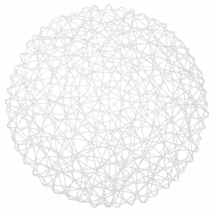 Orion - Papieren Tafelmat - Rond - 35cm - Wit