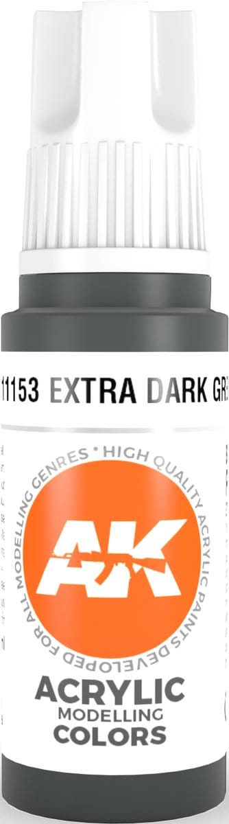 Extra Dark Green Acrylic Modelling Color - 17ml - AK-11153