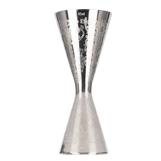 30ml 45ml Mooie Roestvrijstalen Jigger met Schaal Drank Wijn Maatbeker Baraccessoires white