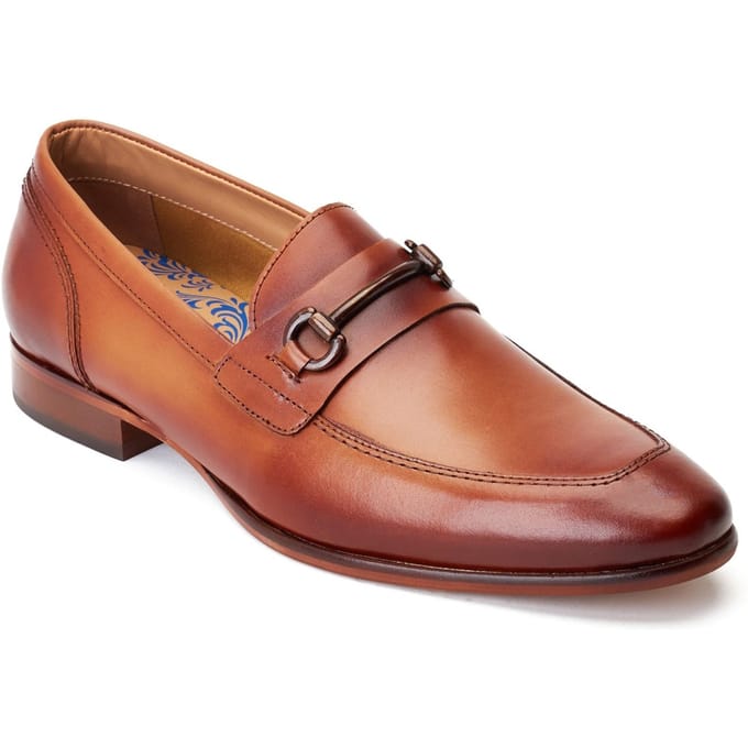 Base London Russo Leren Herenpantoffels Burnt Tan