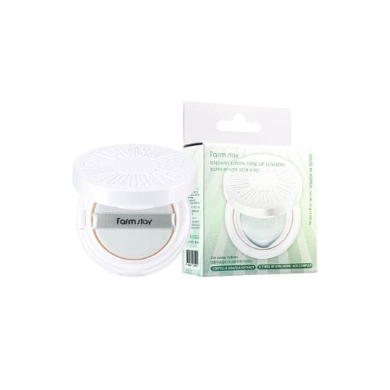 Farmstay Cushion Éclaircissant 15g Radiant Green Tone-Up Cushion