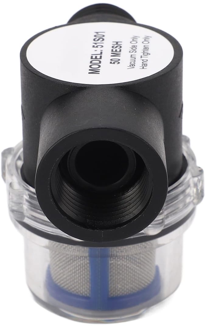Dailygoods- Inline Filter - 1/2"-14 Binnendraad - Kunststof/ABS/Metaal - 50 Gaas Waterzeef - Hoge Drukbestendigheid - Universeel Gebruik - Waterfilter