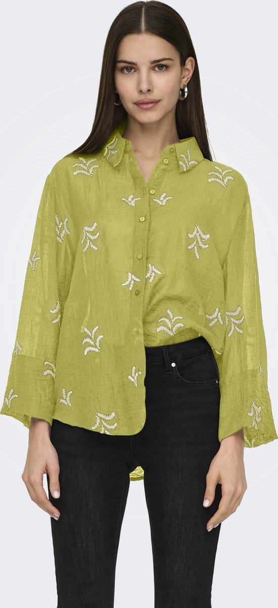 JDY - JDYTHEO 7/8 EMBROIDERY SHIRT WVN - Dames - Blouses