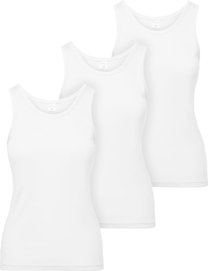 Ladeheid 3 pack Dameshemd Singlet-Onderhemd – Wit – XL - LA-LA40-262-US