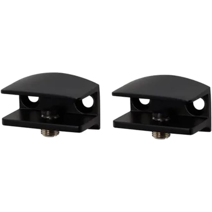 Duraline Plankdrager Clip Glas Vierkant S2 Mat Zwart