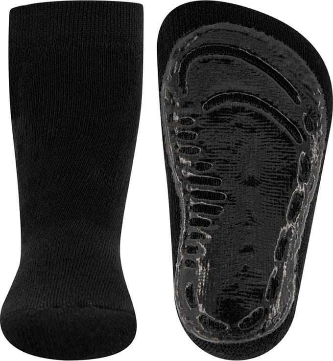Antislip sokken effen zwart-17/18