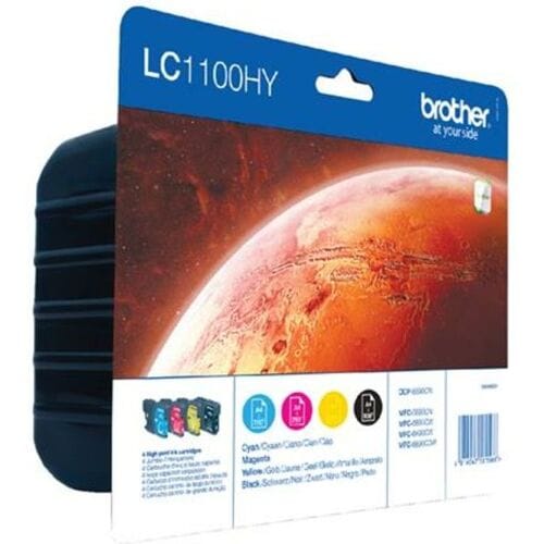 Brother Inktcartridge LC-1100HYVALBP 4-kleuren Multipack Hoge capaciteit