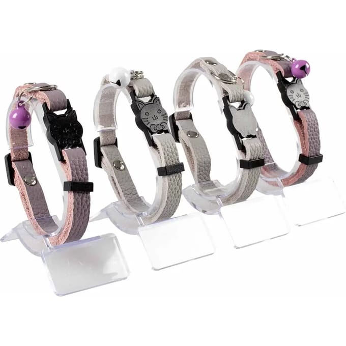 Duvo+ Kattenhalsband Stijlvol Leder 20-28CM / 10MM