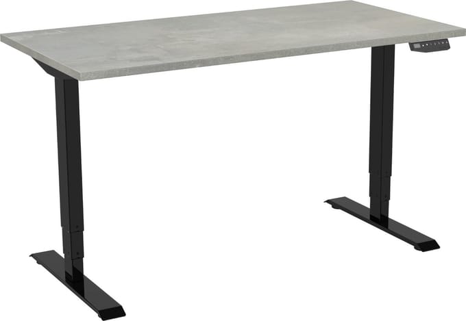GAME HERO® Marvel Bureau Elektrisch Verstelbaar 2 Motorig - Zwart Frame - Oxyd Blad - 160 x 80 cm