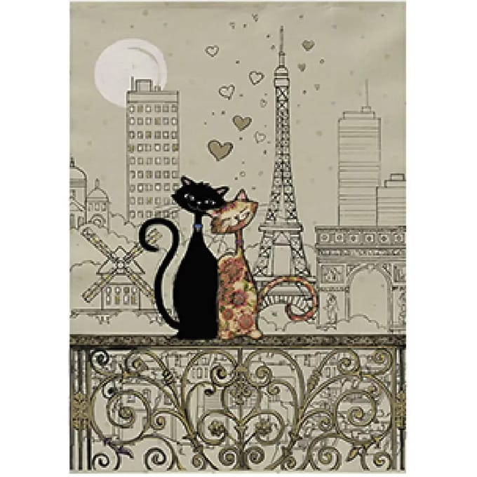 Theedoek Kiub Bug Art Paris Amoureux