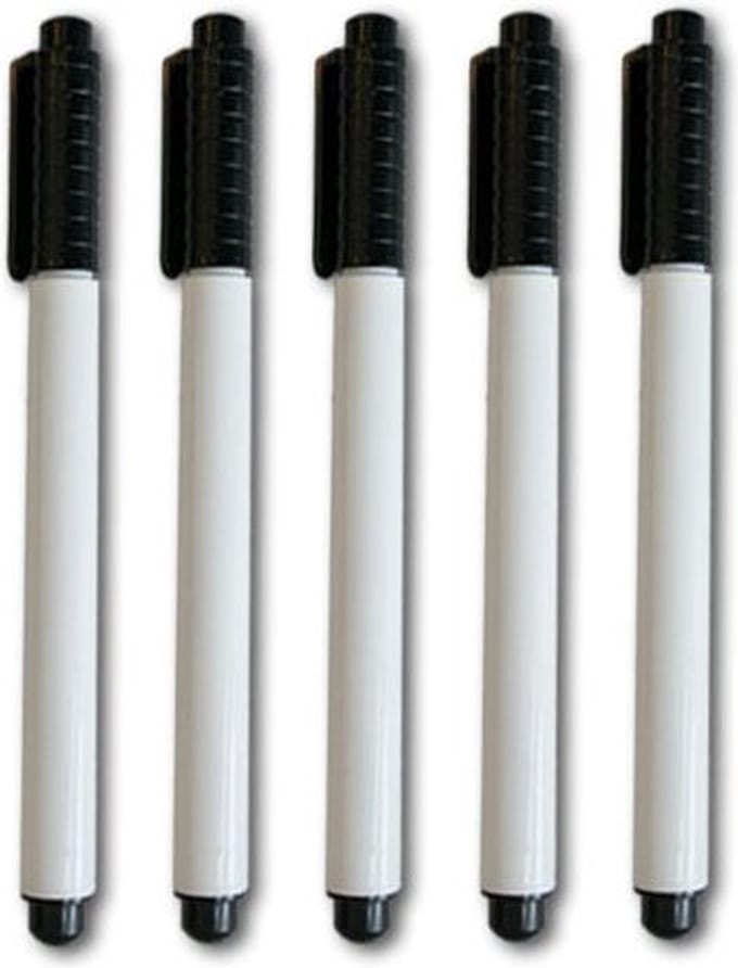 Whiteboardmarker zwart 5 stuks