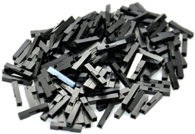 1-Pin Dupont 2.54 mm Connector Behuizing – 50 stuks