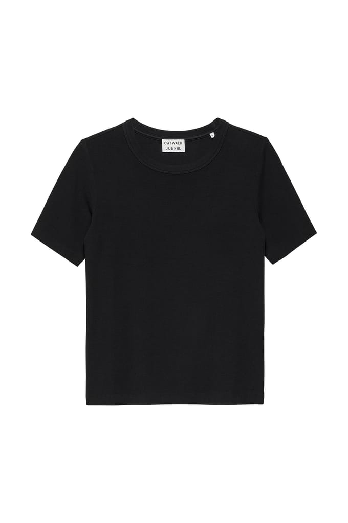 Catwalk Junkie Rib Tshirt Black Größe: 34 | Hemden Outlet | Damen | Schwarz