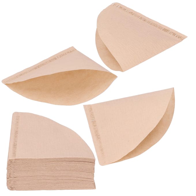 100 Stuks Filterpapier Wegwerp Koffiefilter Druppelpapier Koffiefiltratie Accessoires beige