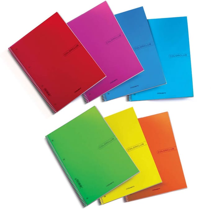 Blasetti 6520 schrijfblok & schrift A5+ 70 vel Verschillende kleuren