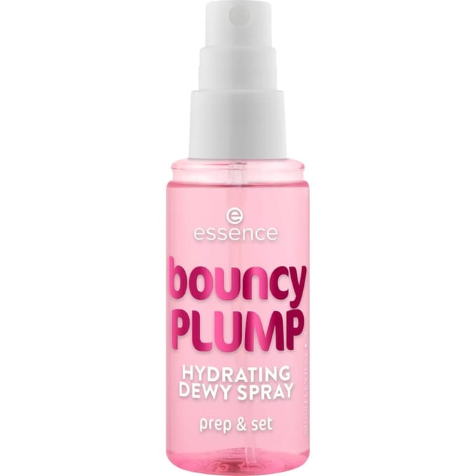 Hydraterend en voedend Essence Bouncy Plump Hydraterende Dewy Fixeerspray