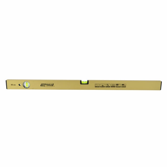 AWTOOLS Serie - Aluminium Waterpas - 60cm - Anodized Goud