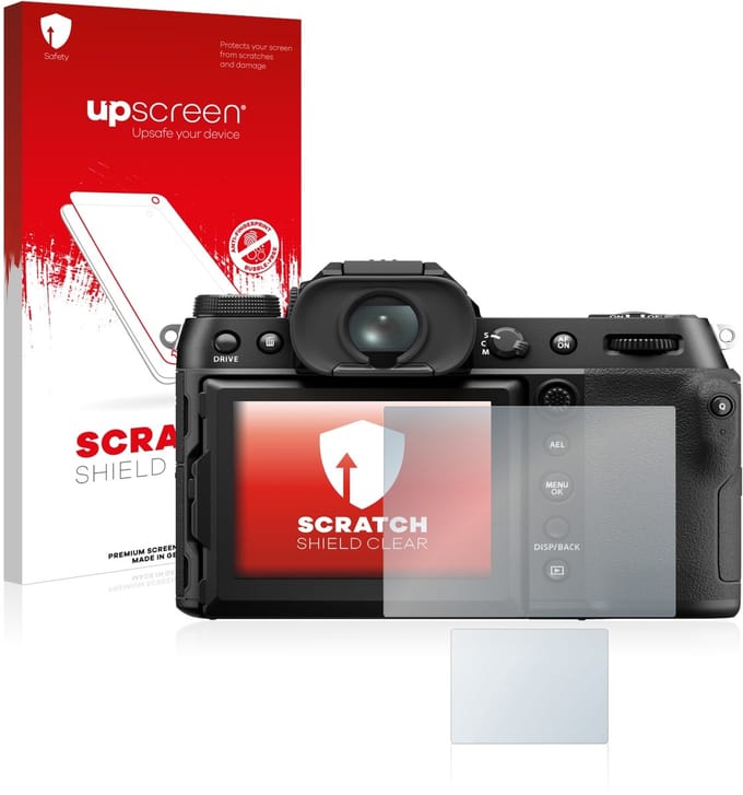 upscreen - Screenprotector voor Fujifilm GFX50S II - Folie Beschermfolie transparant