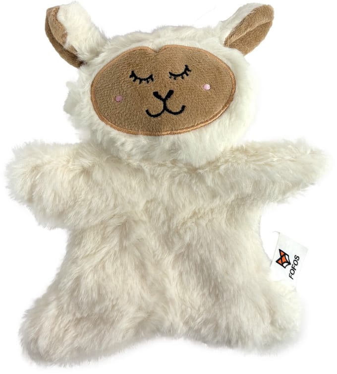 Fofos pluche crinkle schaap 21,5x18x3,5 cm