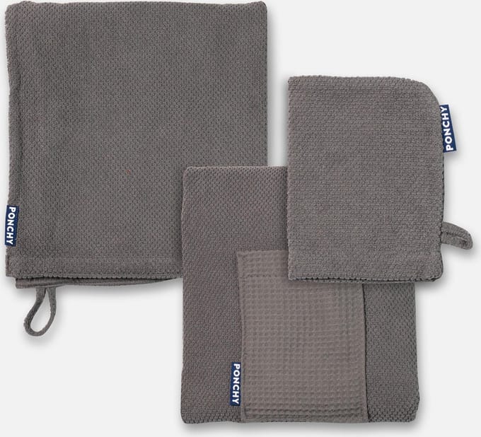 Cinza Escuro - Sauna cadeau set - Heren