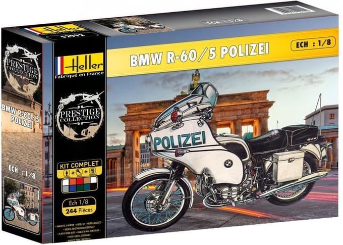 1:8 Heller 52993 BMW R60/5 Polizei Plastic Modelbouwpakket