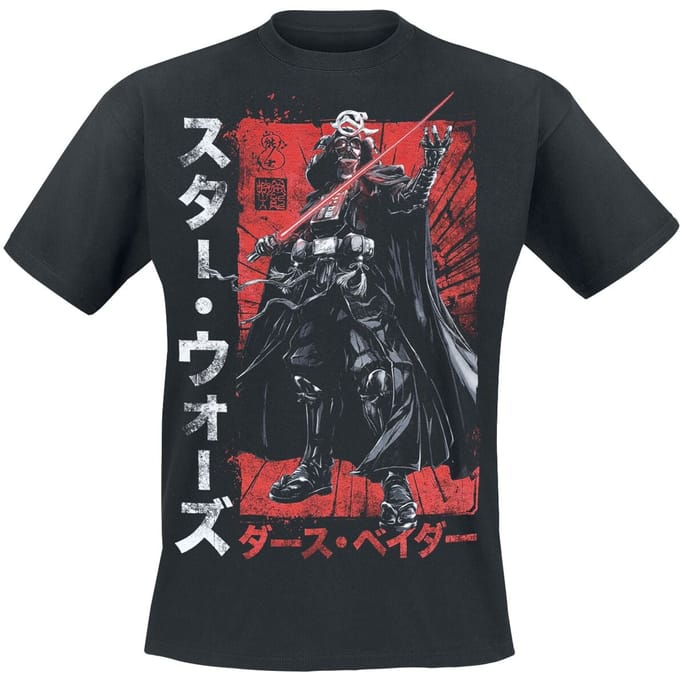Star Wars - Disney T-shirt - Darth Vader Samurai - S tot 3XL - zwart