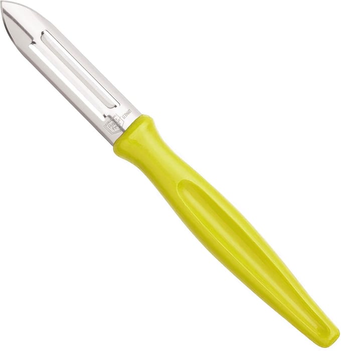 RÖR Solingen Dunschiller – RVS – Lemmet 6 cm – Heft Kunststof Geel