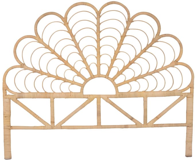 Vente-unique Hoofdbord 160 cm - Rotan - Naturel - FLOSIA