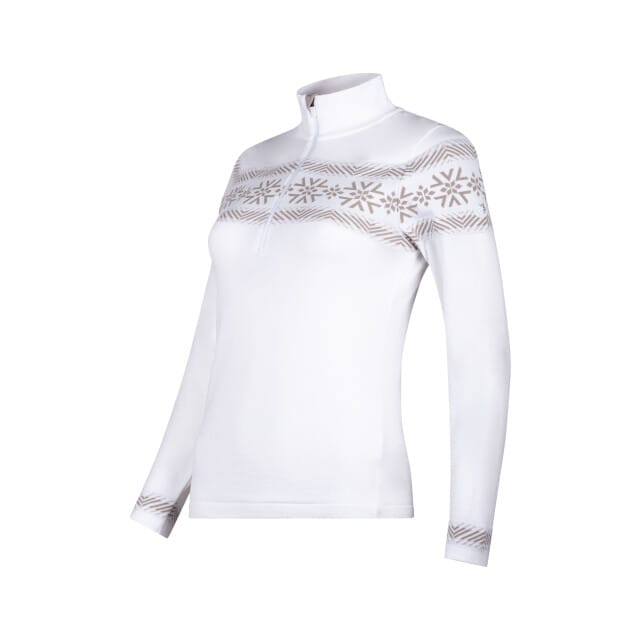 NEWLAND - N4 6715 lady t-neck - Skipully dames - Wit, zwart