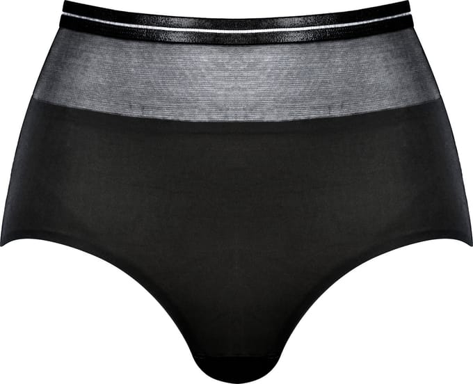 Naturana - Hoge slip met mesh - 4758 - Zwart - 40