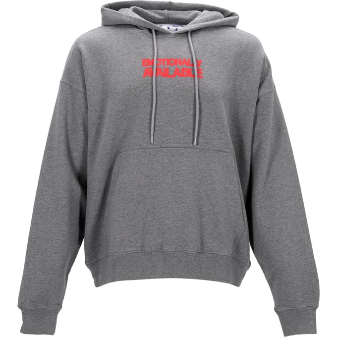 Off-White Hoodie grijs met print