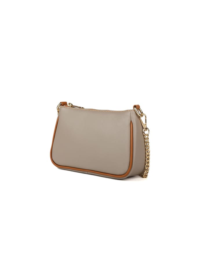 Giulia Monti Schoudertas Taupe Goudbruin
