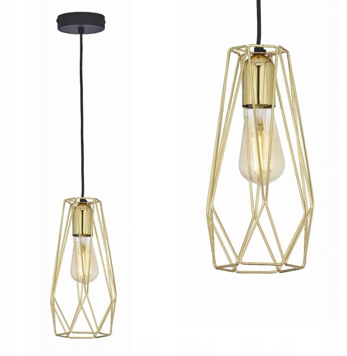 TK Lighting LUGO hanglamp goud draad 2696