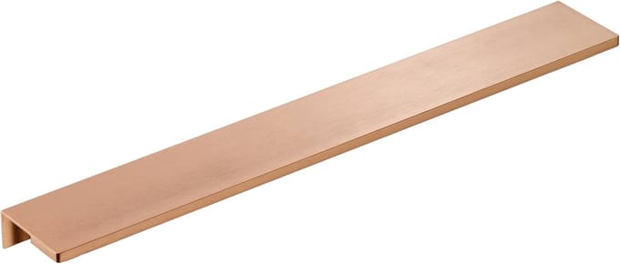 Ben Meubelgreep 28x4x1,7 cm Geborsteld Koper