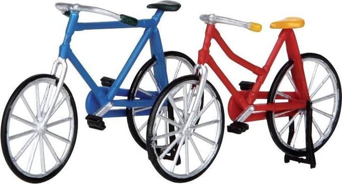 Lemax - Bicycle -  Set Of 2 (Self-stand) - Kersthuisjes & Kerstdorpen